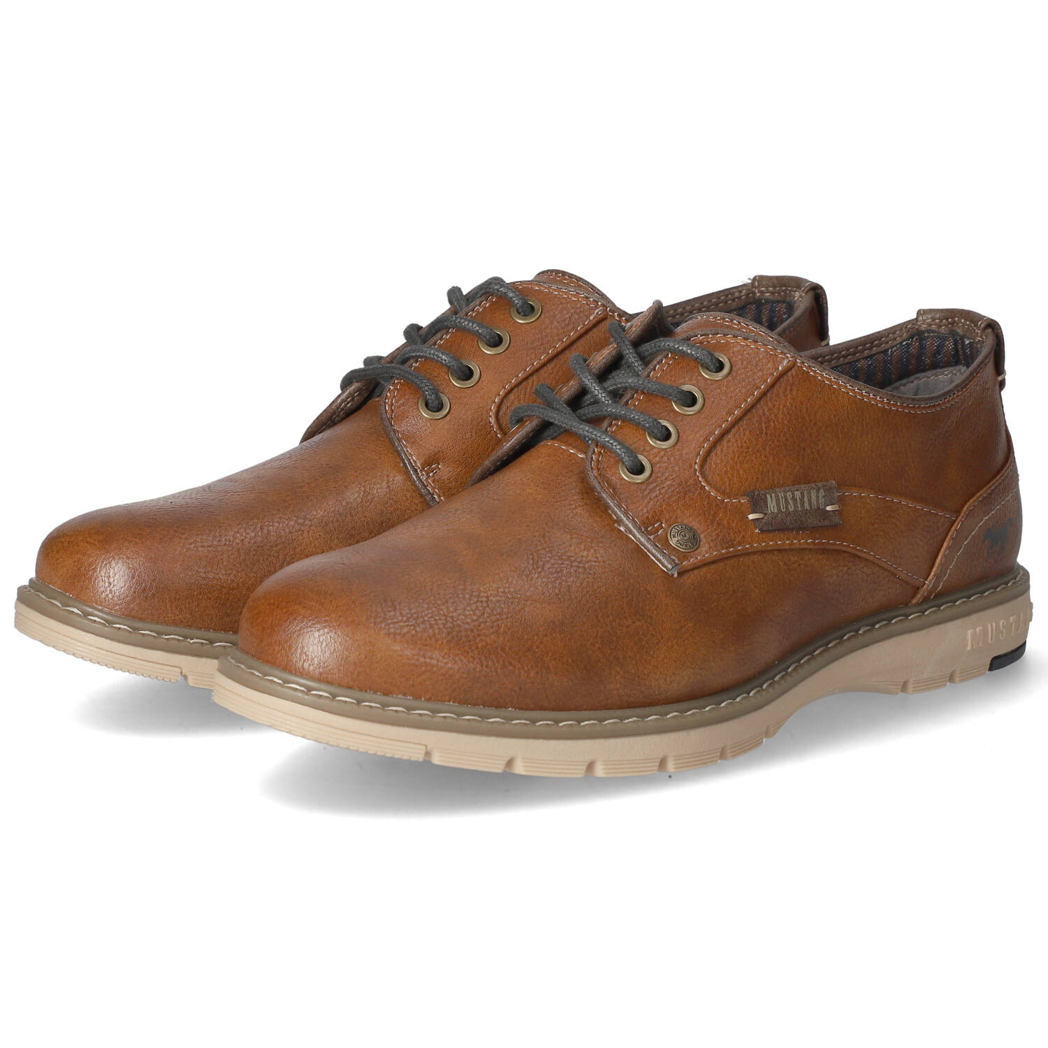 Mustang Halbschuhe - cognac