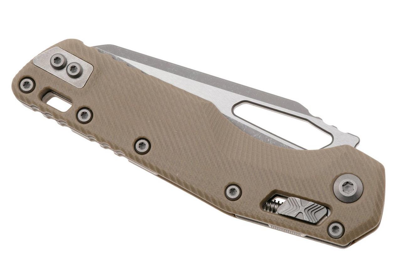 Microtech MSI Standard Issue 210-10APFLGTTA, Apocalyptic Stonewashed M390MK, Fluted Tan G10 zakmes