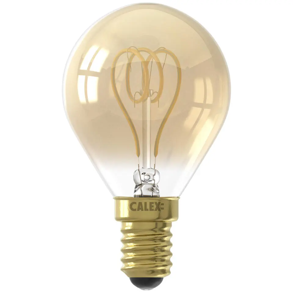 Calex LED kogellamp - goudkleur - E14 - 2,5W - 136LM - dimbaar