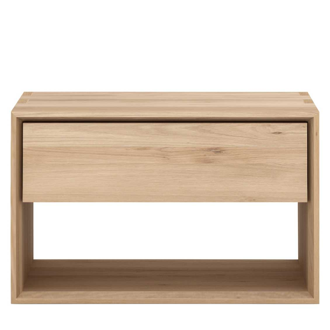 Oak Nordic II bedside table 1drawer