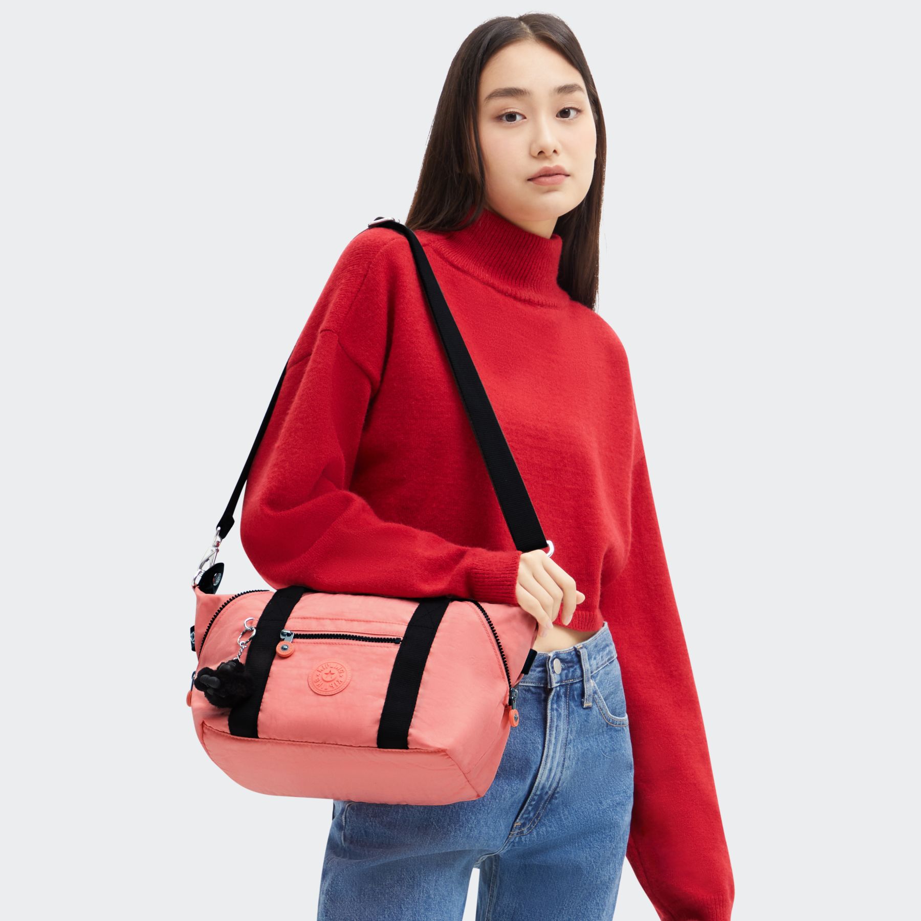 ART MINI Mini Fourre-Tout De Voyage Avec Bandoulière Détachable - Peach Peace