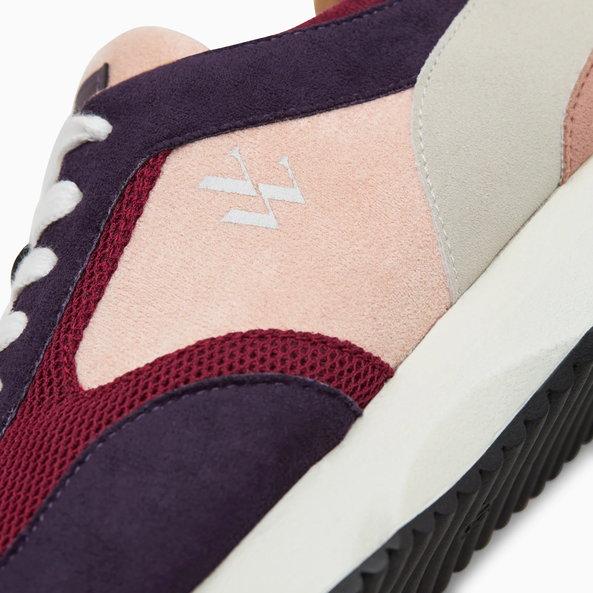 Sneakers-Baskets Solveig violet et prune à semelle running