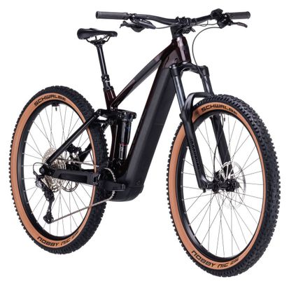 VTT Électrique Tout-Suspendu Cube Stereo Hybrid 140 HPC Race 750 Shimano Deore XT 12V 750 Wh 27.5'' Rouge Liquid 2024