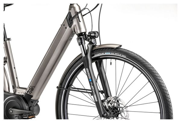 Vélo Électrique Moustache Samedi 28.3 Open Shimano  Nexus 2023 Titanium. mat