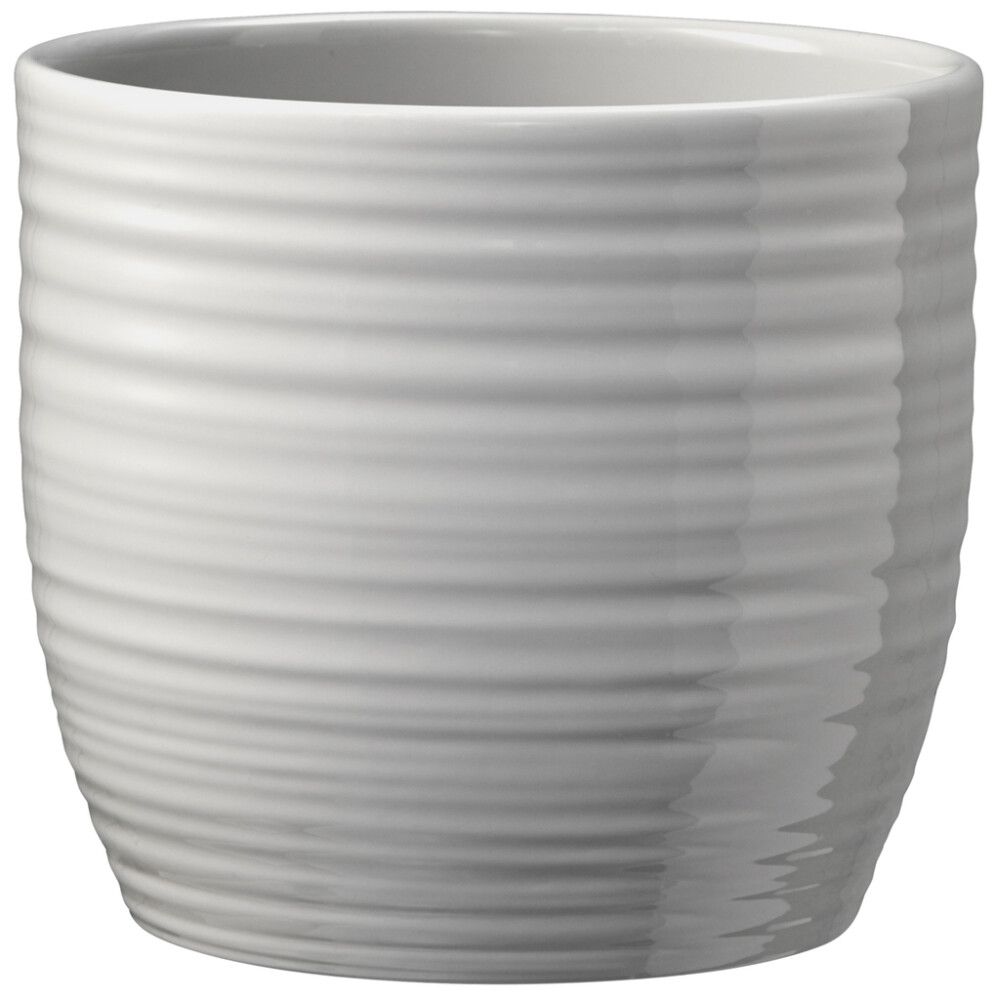 KRUKKE BERGAMO PURE 14 CM SHINY LIGHT GRAY
