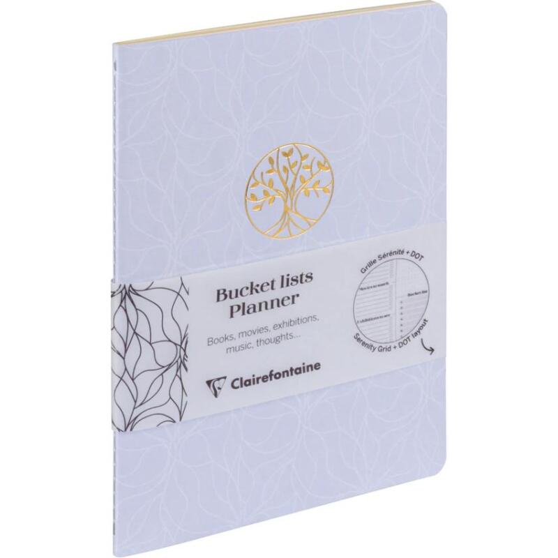 Inspire, Bucket list planner, Carnet cousu fil A5 14,8x21 cm, 64 pages, imprimé, ass.