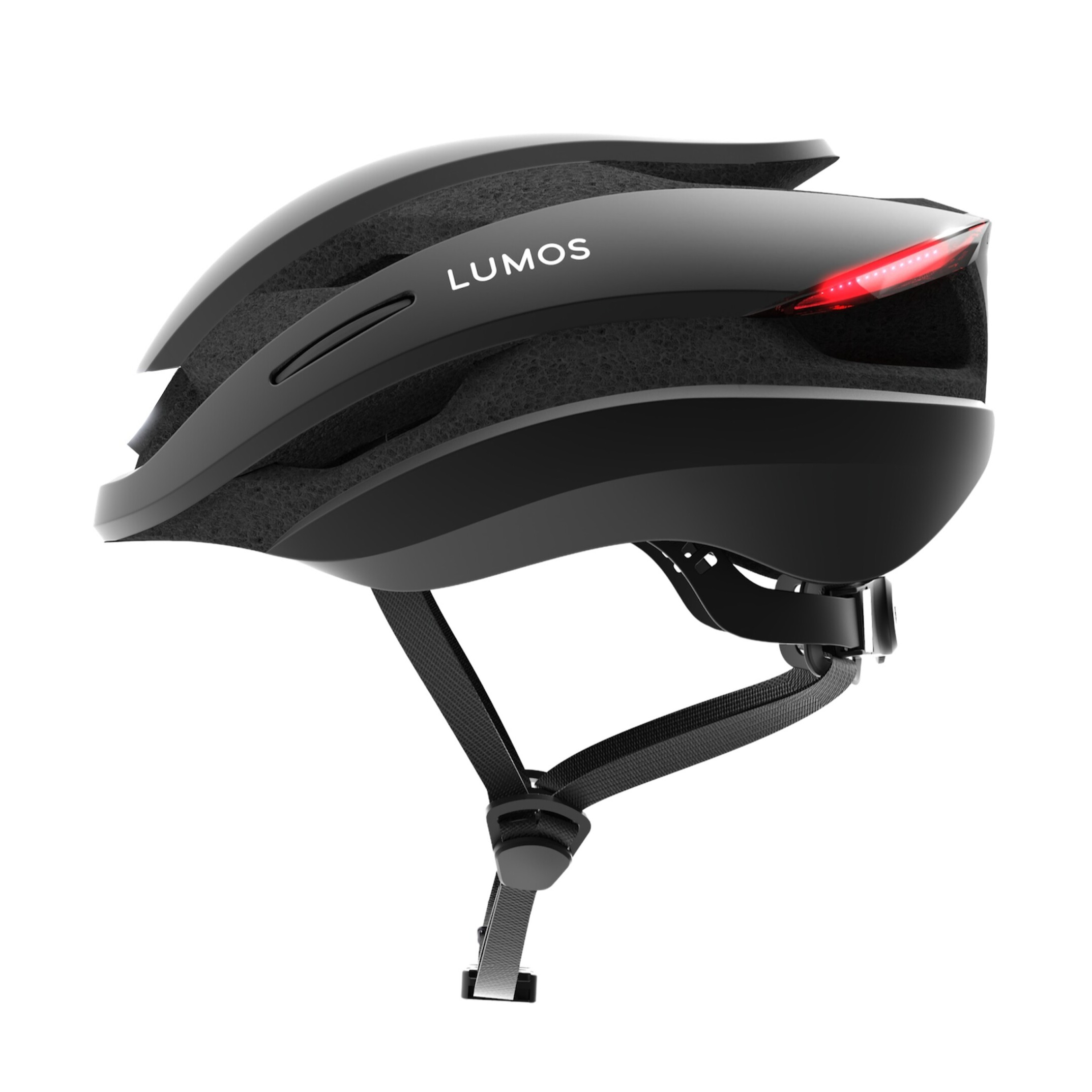 (Gr. M/L) Ultra Mips Verstellbarer Fahrrad Helm Velo Kopf Schutz mit Front- und Rücklicht / Blinkerfunktion - Schwarz