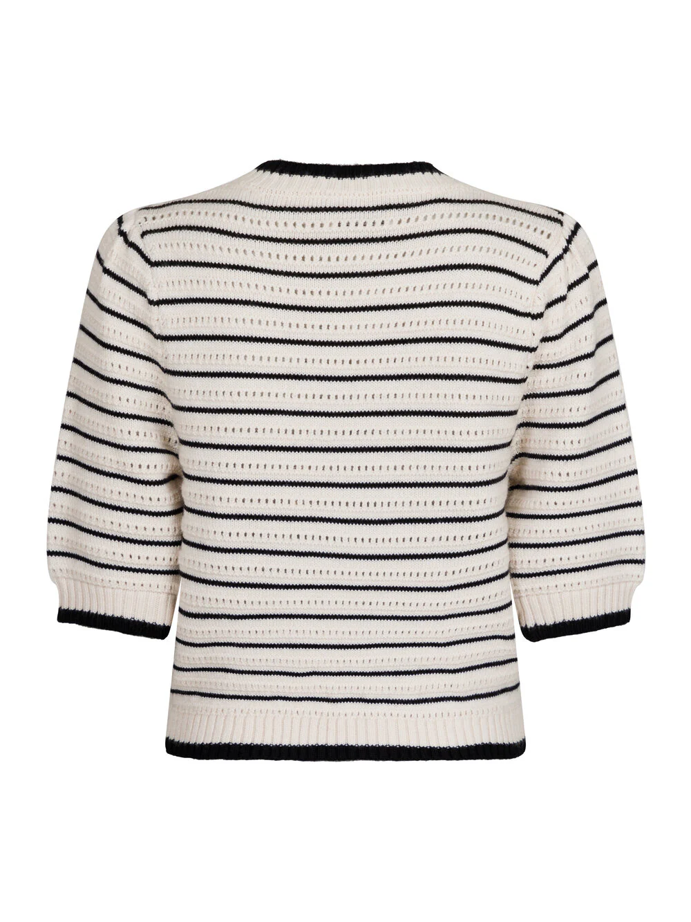 Neo Noir  Sidra Stitch striktrøje - Ivory