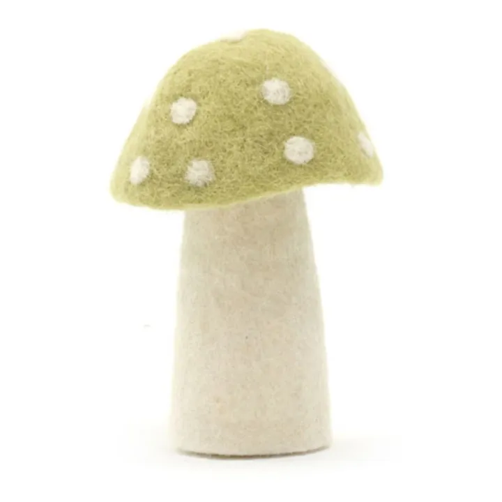 Muskhane Champignon Dotty décoratif en feutre | Vert Tilleul