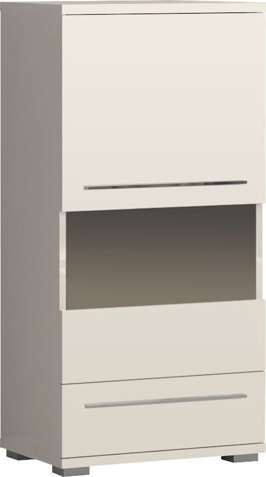 PLACES OF STYLE Highboard »Piano Vitrine« (H/B/T): 123/69/40,2cm,  UV lackiert, Soft-Close Funktion