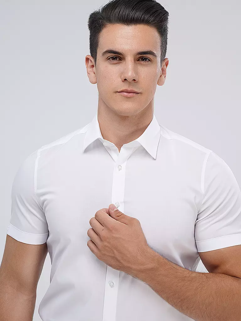 OLYMP LEVEL FIVE Hemd Body Fit  weiss