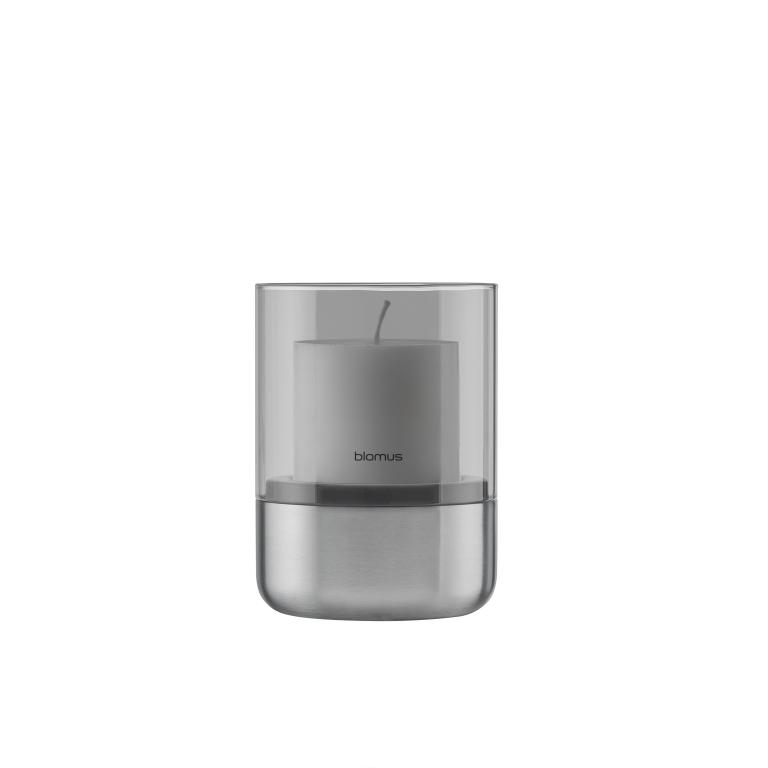 Blomus Calma waxinelichthouder S Steel Gray