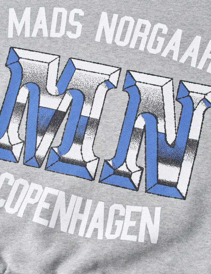 Mads Nørgaard - Copenhagen Organic Sweat Sonar Sweatshirt Grå