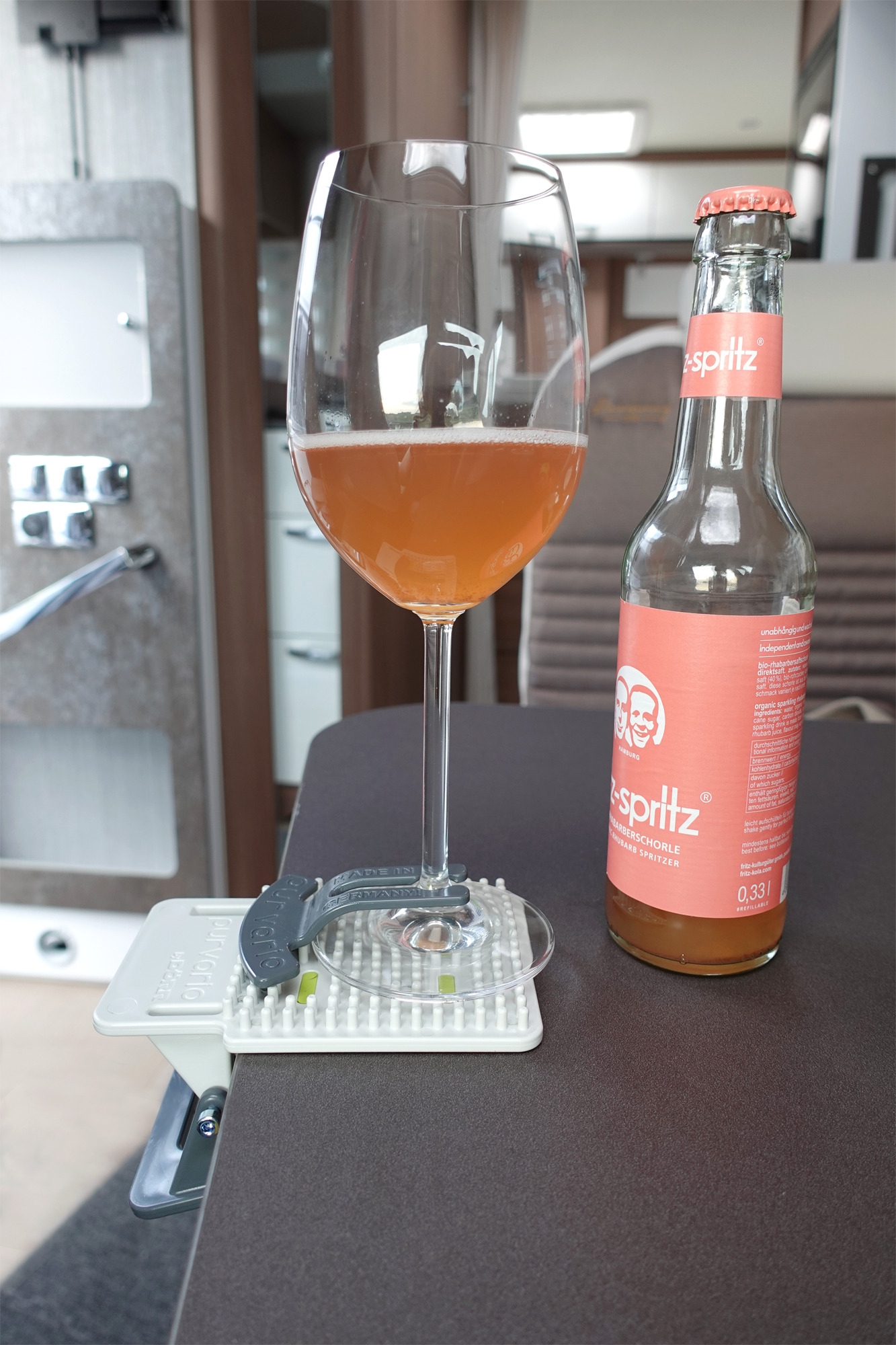 Purvario IVY Stielglashalter, 2 Stück, Anthrazit
