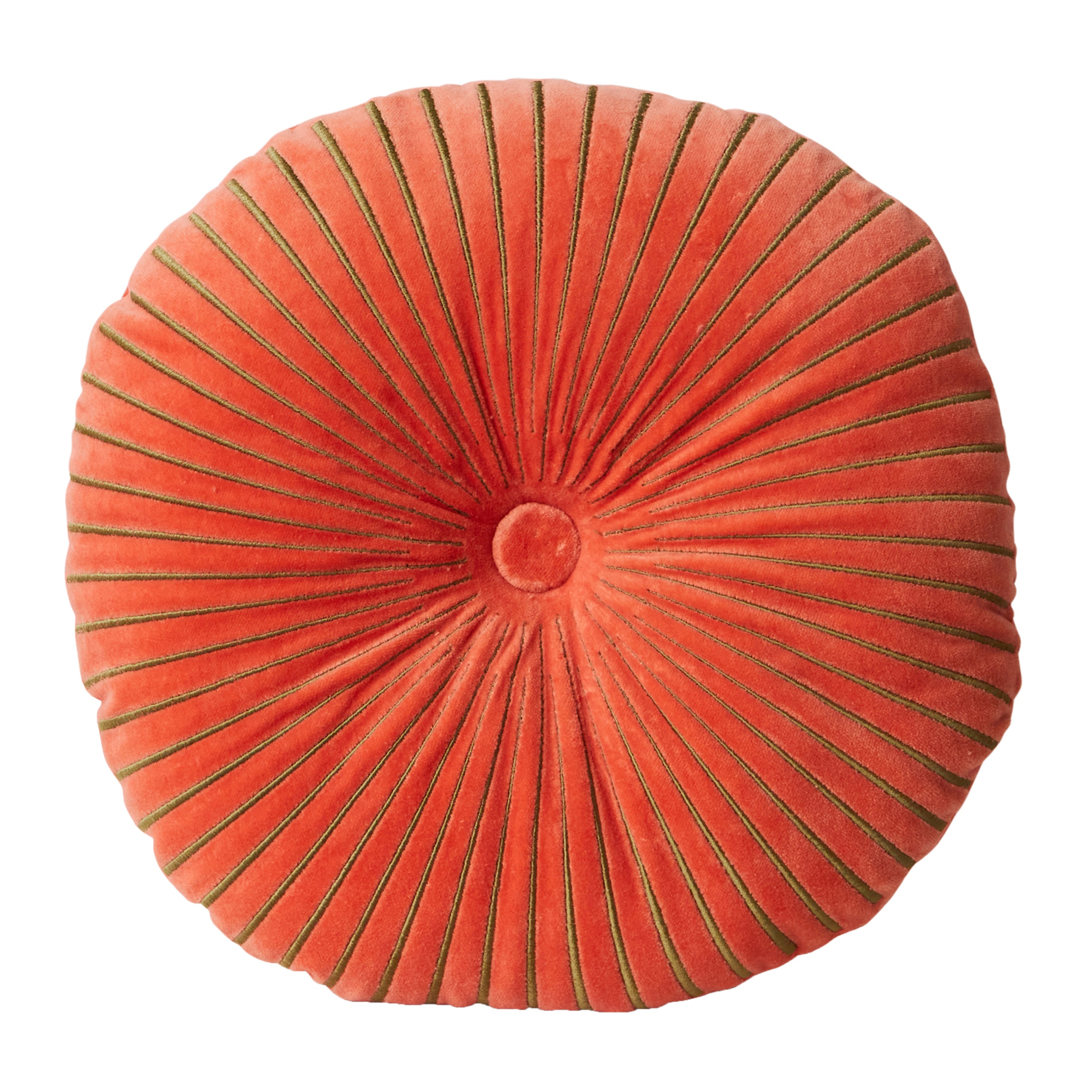 HKliving Round Ripple Sierkussen Ã 50 cm - Sienna