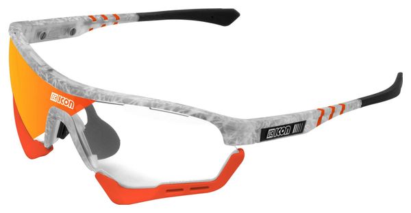 Scicon Sports Aerotech SCN XT Photochromic XL Lunettes De Soleil De Performance Sportive (Miroir Rouge Photochromique Scnxt/Matt Gelé)