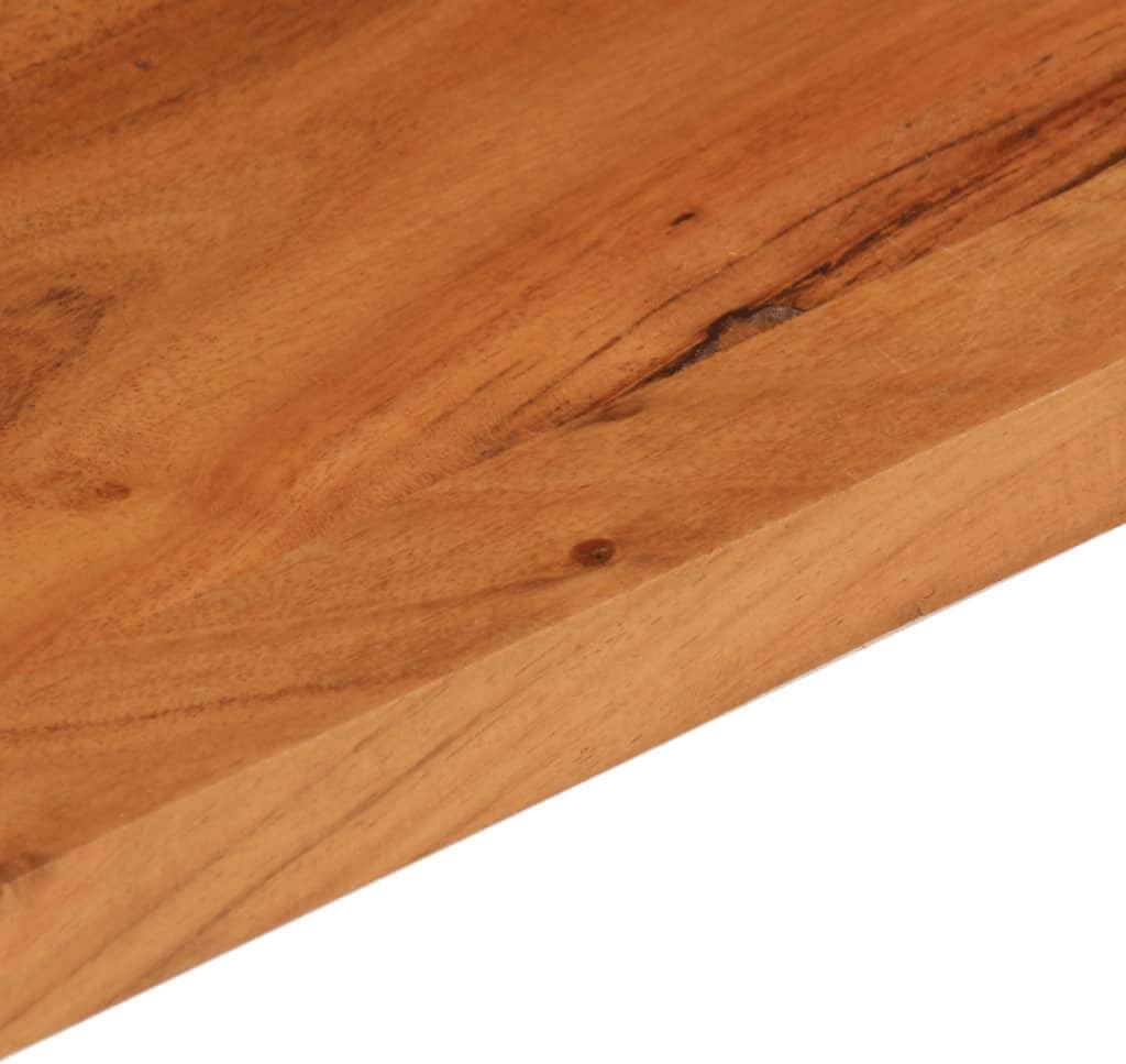 vidaXL Tischplatte, Holzplatte Rechteckig, Massivholzplatte für Bartisch Beistelltisch Esstisch, Ersatztischplatte, 110x50x3,8cm Akazienholz