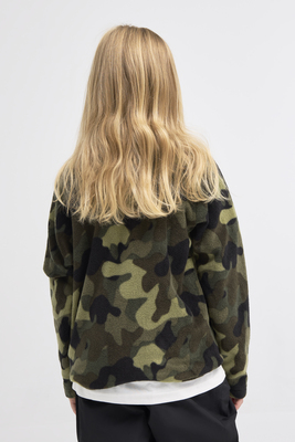 Nordbjørn Malö Fleecejakke, Camo Splash Deep Lichen Green