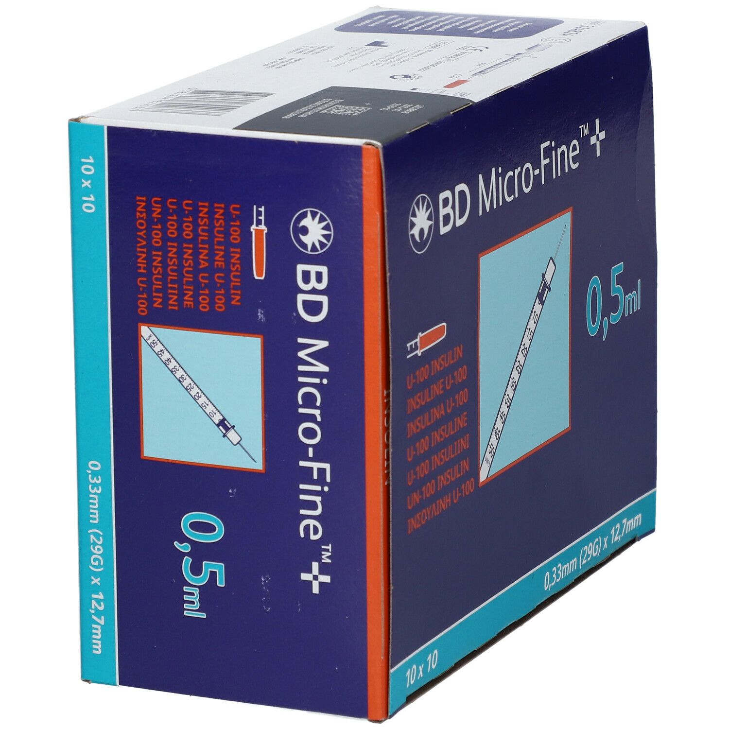 BD Micro-Fine™+ U 100 Insulinspritzen 12,7 mm