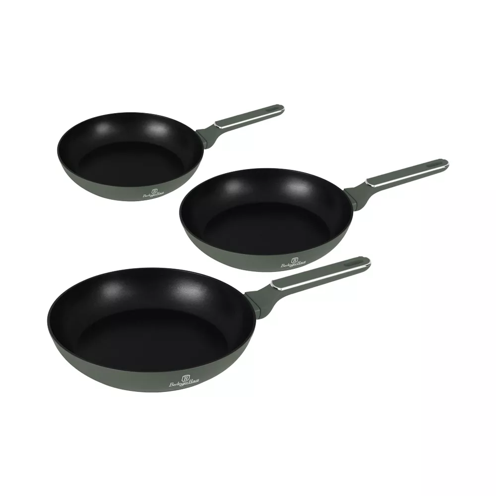 Berlinger Haus 3-teiliges Bratpfannen-Set Ø 20/24/28 cm Matte Green Collection