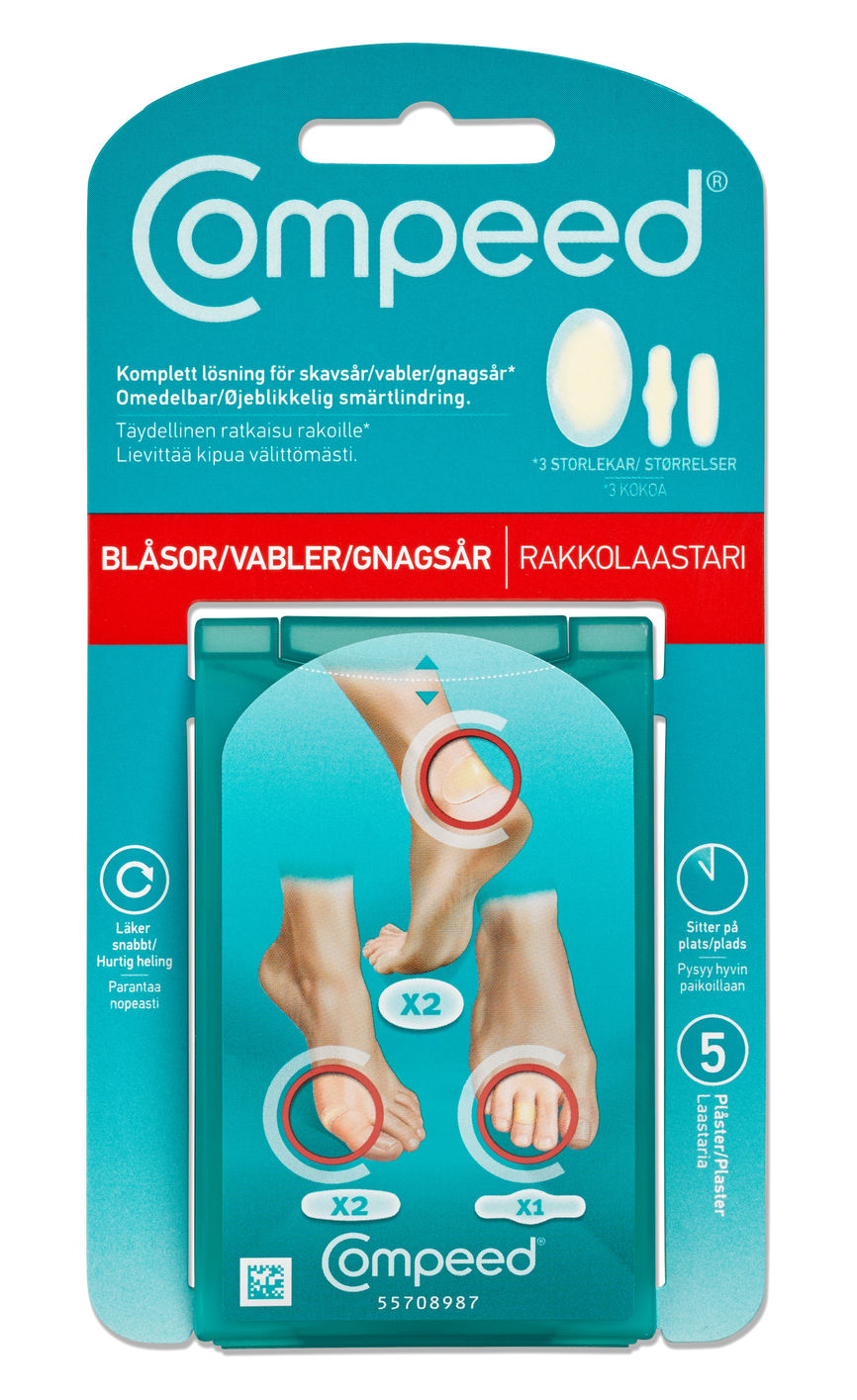 Compeed blandede gnagsårplaster 5 stk