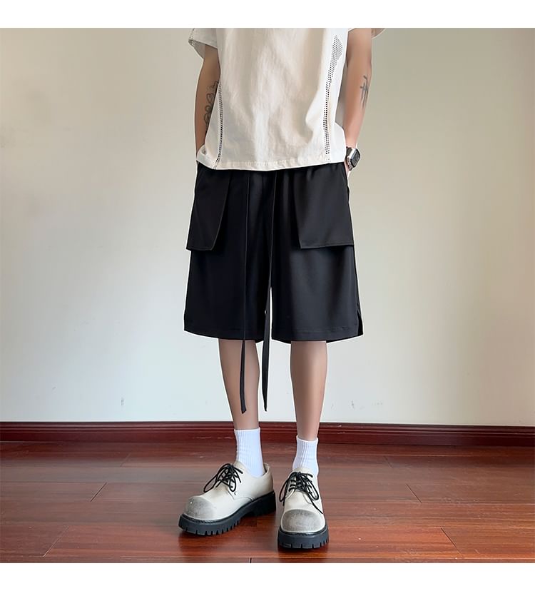 AXEN - Bermudashorts met trekkoord in de taille