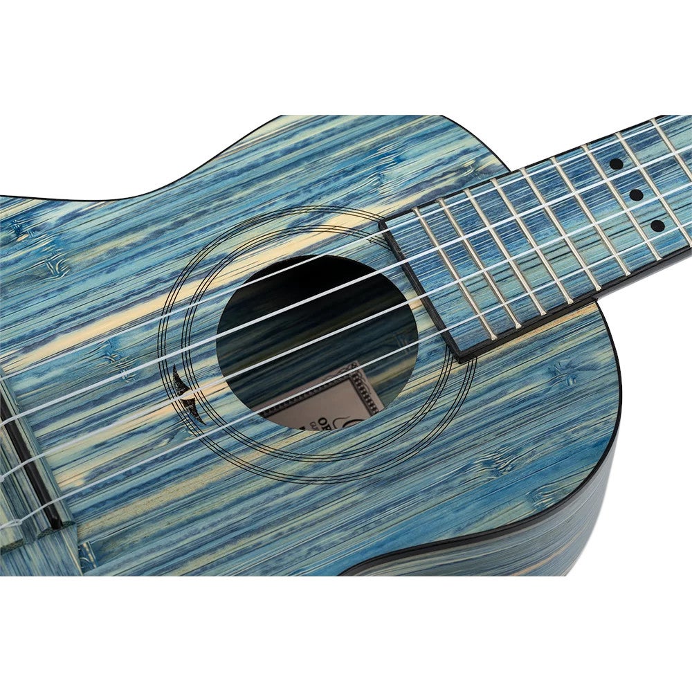 Ortega RUSWB-CC Bamboo Series Concert Size Ukulele Stonewashed concert ukelele met gigbag