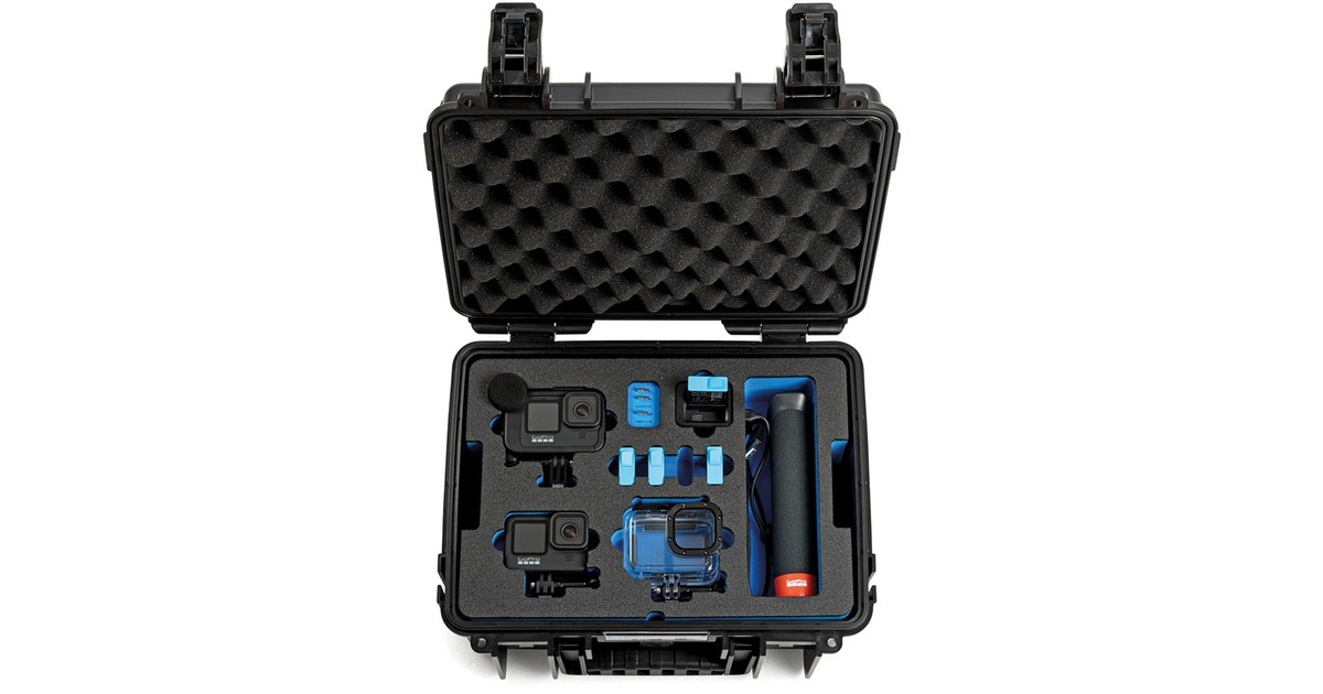 B&Woutdoor.case type 3000 GoPro9 koffer  (Zwart)