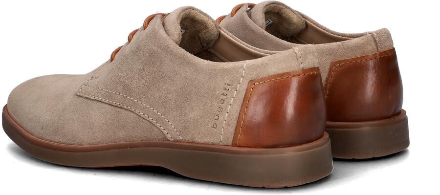 Bugatti Lewis suède veterschoenen beige