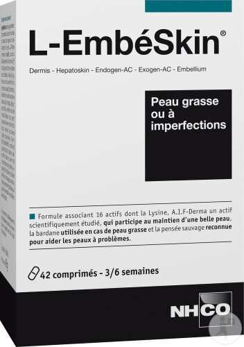 NHCO L-EmbéSkin Peau Grasse Ou À Imperfections 42 Comprimés