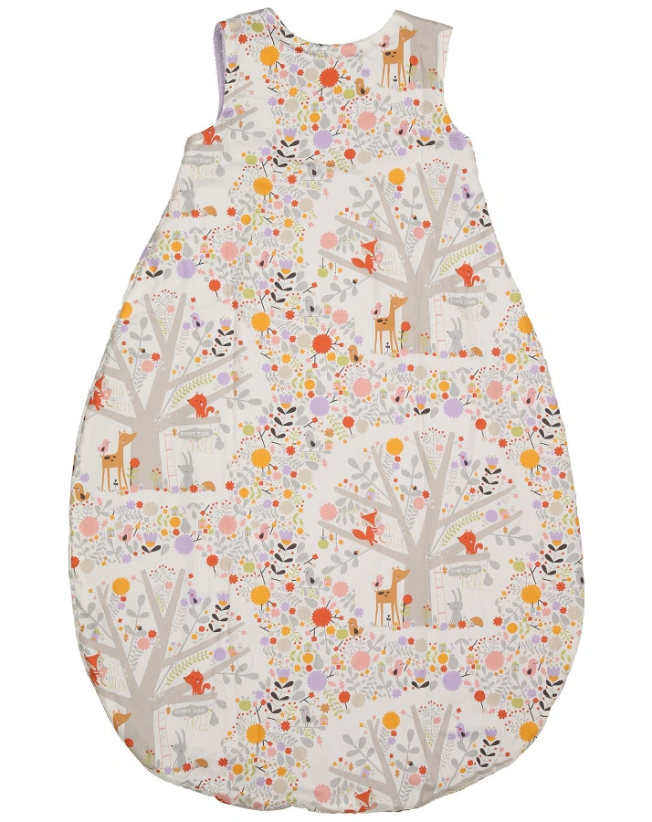 Frottier-Schlafsack WALDFREUNDE in weiß/bunt