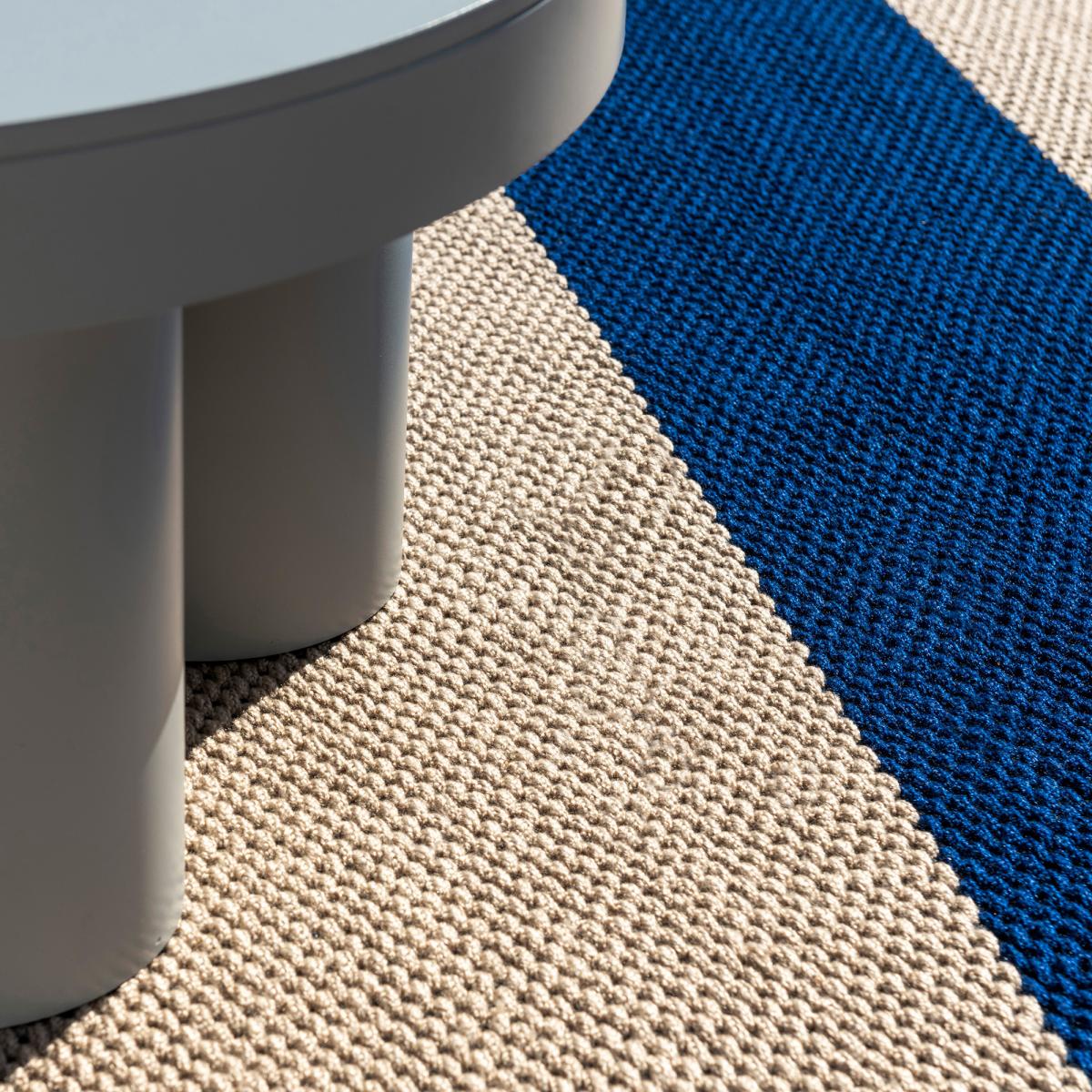 Tapis extérieur bleu 140x200 cm