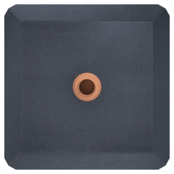 Betonpoer antraciet 15 x 15 x 58 cm