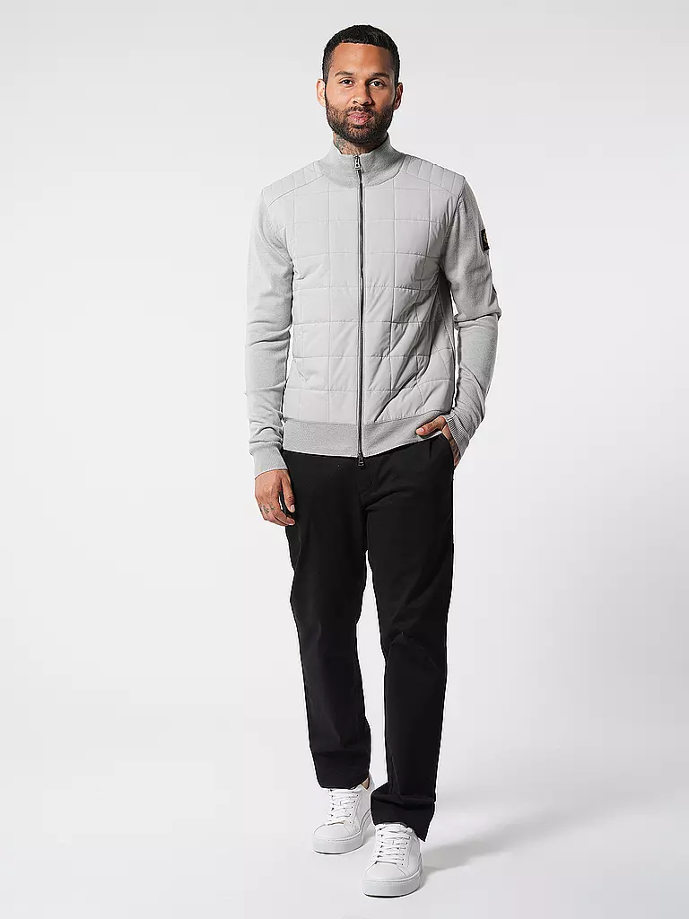 BELSTAFF Strickjacke hellgrau