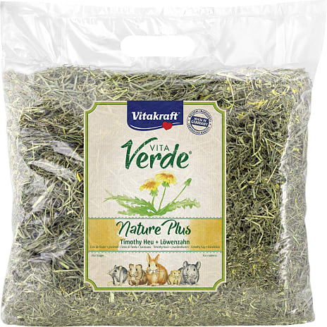 Gnaverfoder m. urtehø og mælkebøtte