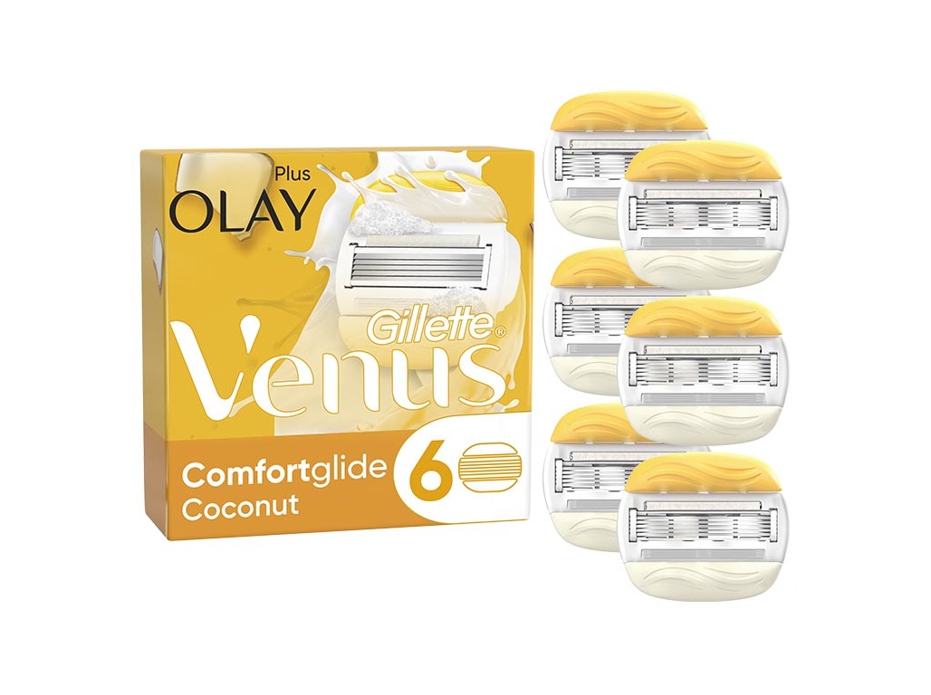 RECARGAS LÂMINAS GILLETTE VENUS COMFORTGLIDE COCONUT 6UN