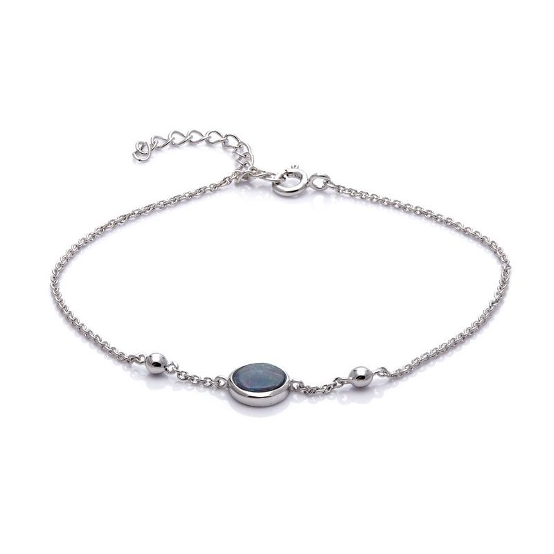 Bracelet argent 925 Opale d'Australie
