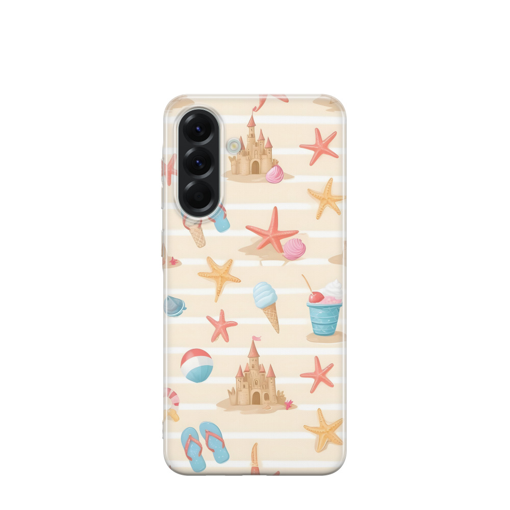 Samsung Galaxy A56 Gummi Hülle Sandburg - Braun