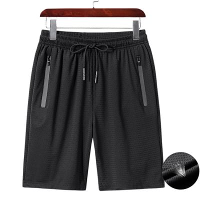 Acrius - Effen shorts met trekkoordtaille