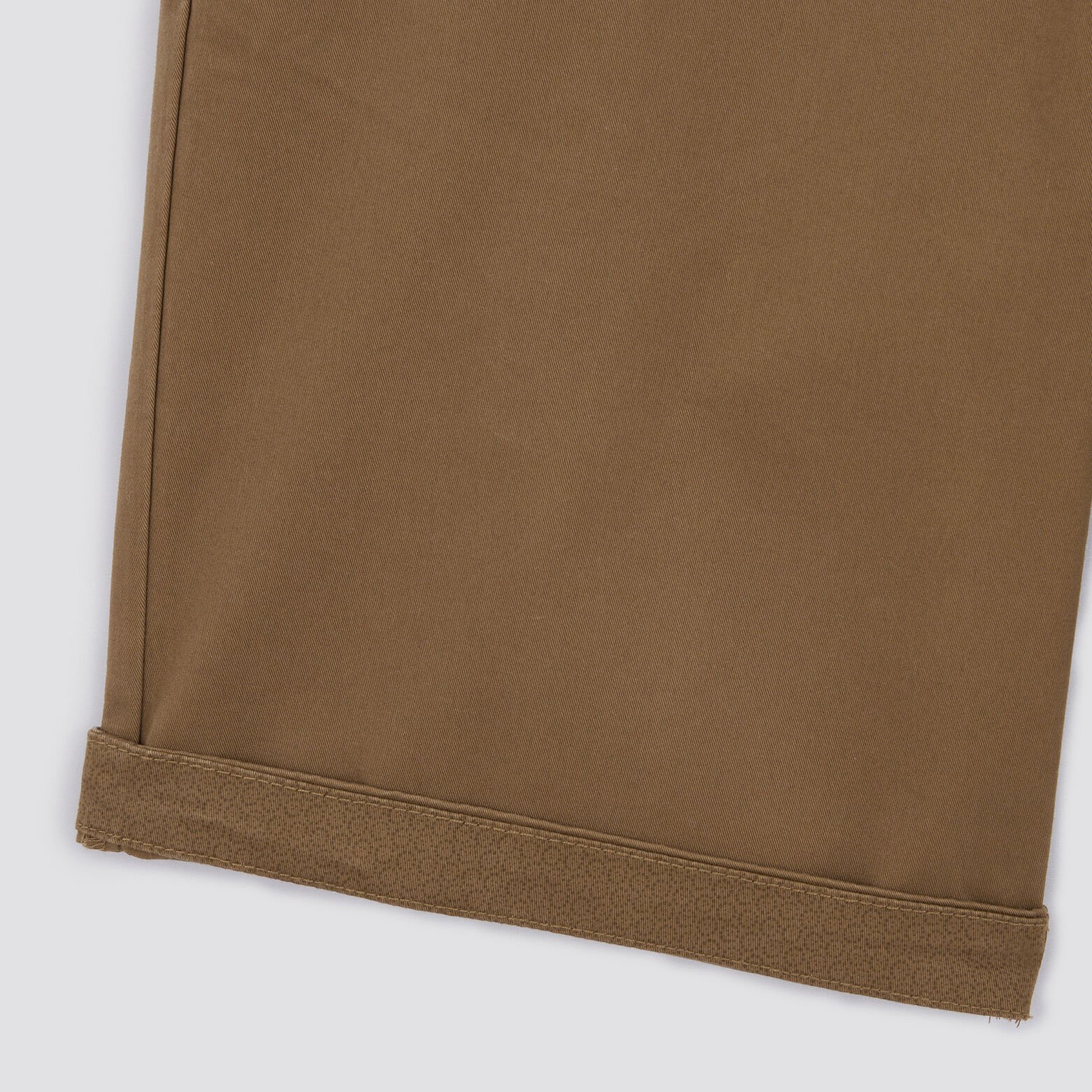Bermuda chino uni avec ceinture Camel