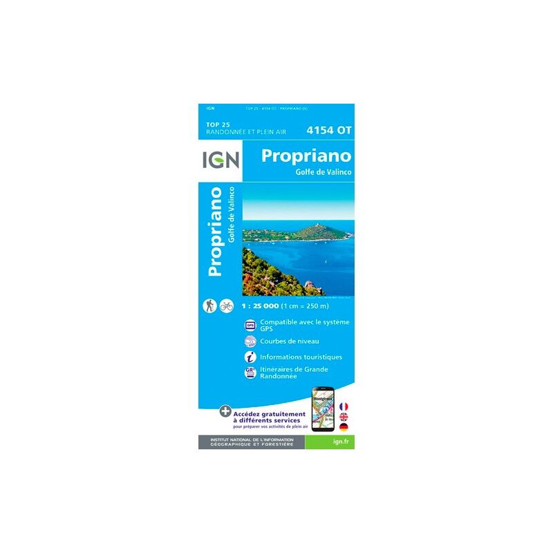 Propriano.Golfe De Valinco - Carte topographique