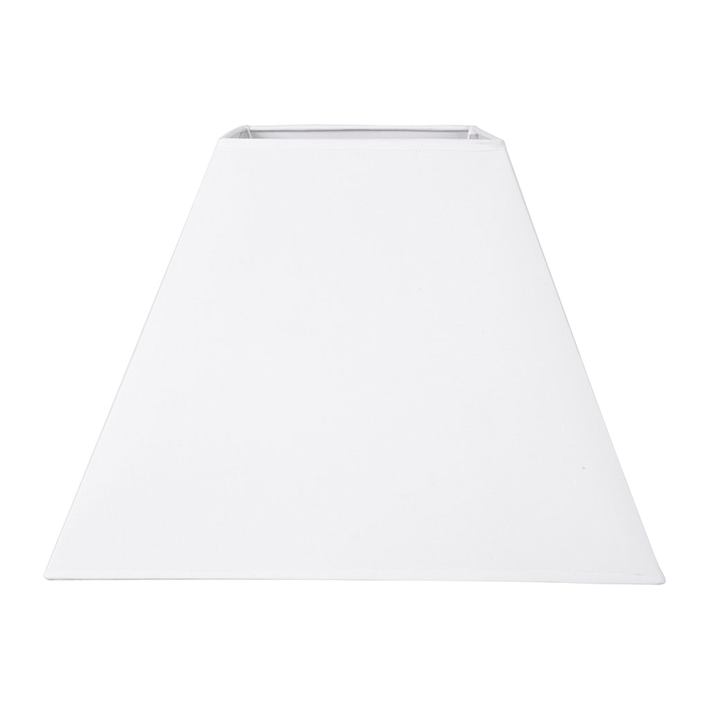 Abat-jour forme carré blanc 41x30cm