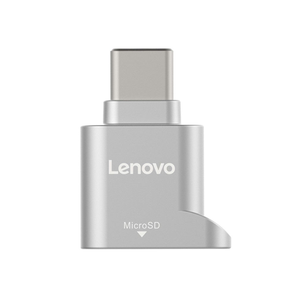 D201 USB C Kartenlesegerät Card Reader für Micro SD / SDXC / SDHC Speicherkarten - Silber