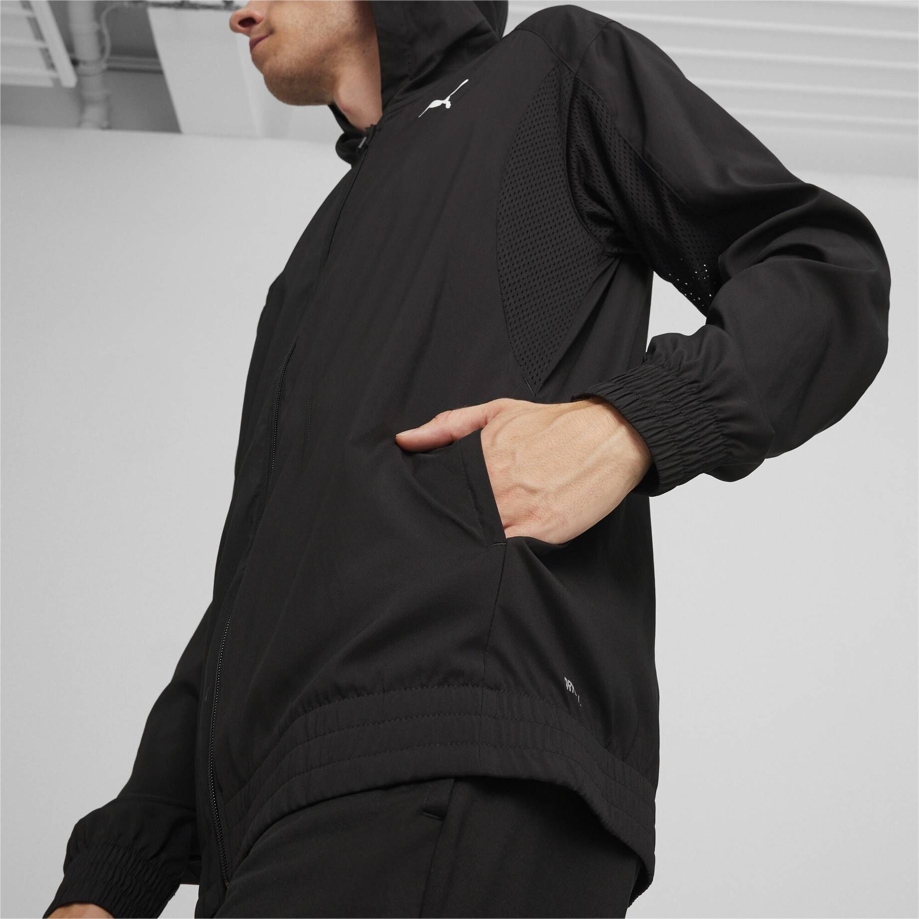Puma| Herren Sweatjacke PUMA FIT Woven Full Zip