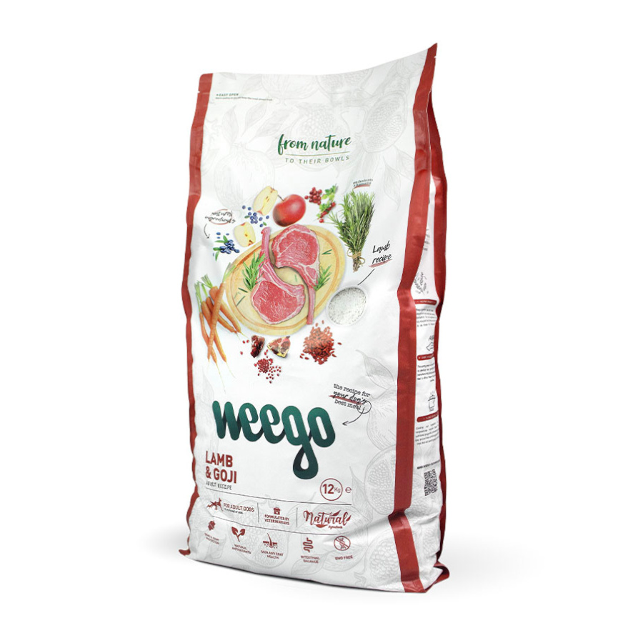 Ração para cães Weego com cordeiro e goji