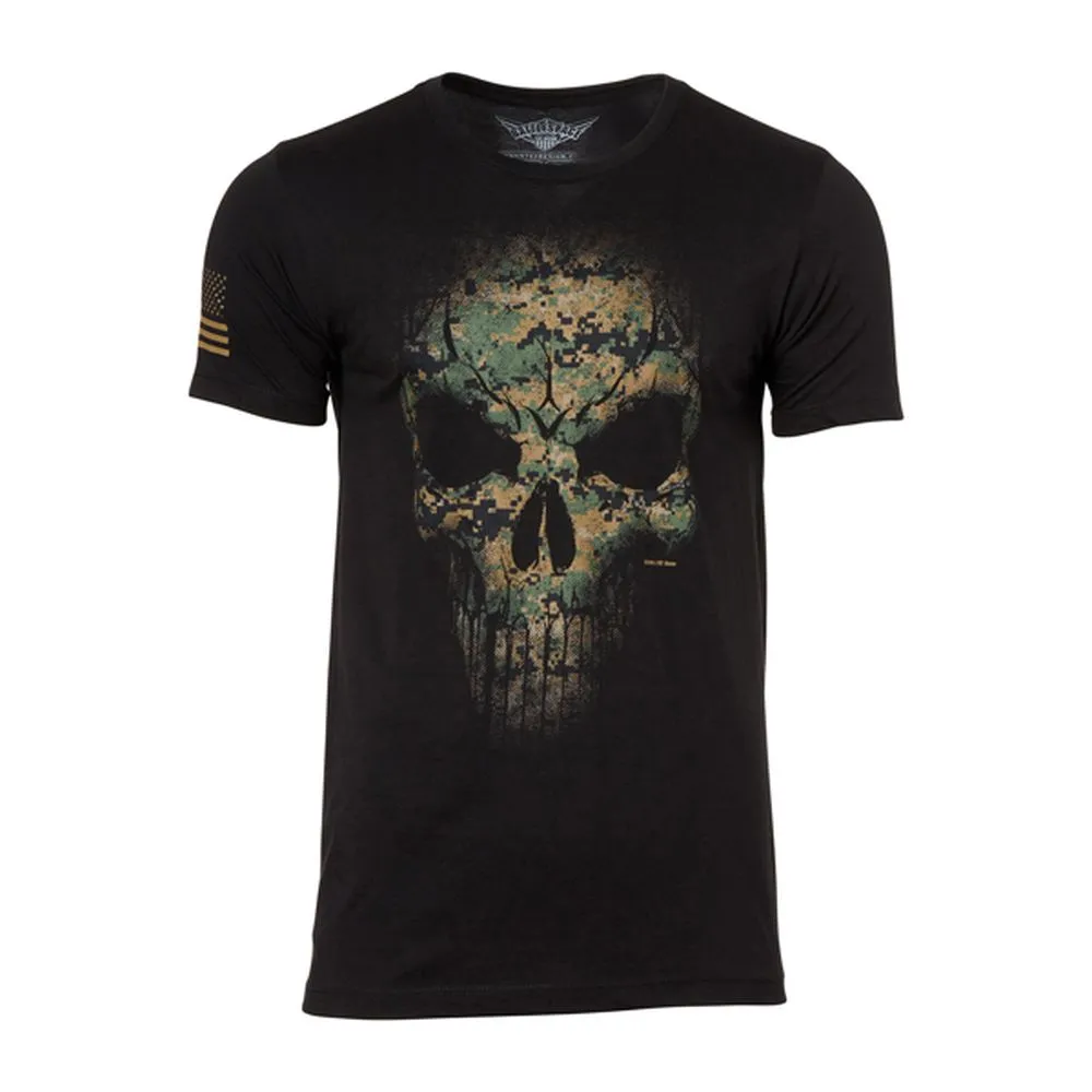 7.62 Design -  T-Shirt USMC Marpat Skull