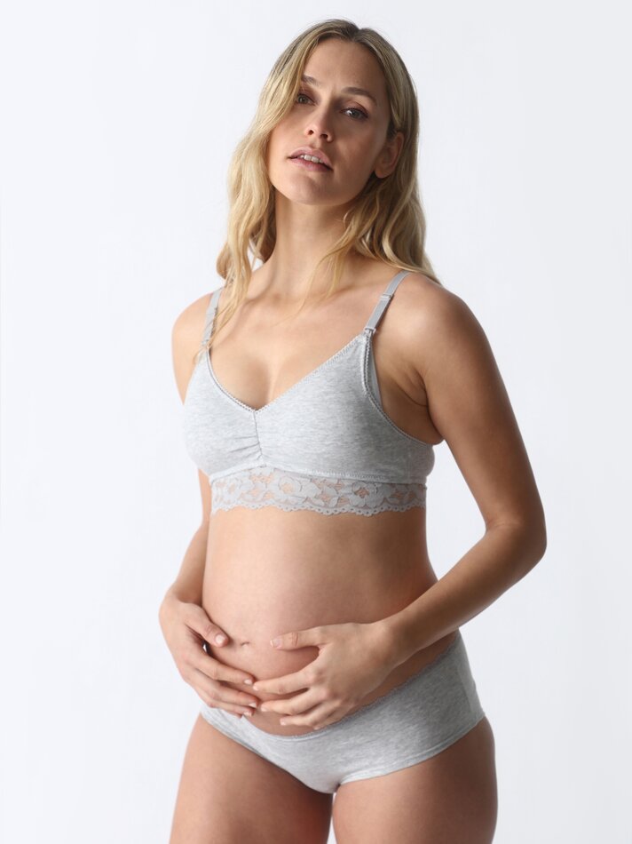 Conjunto com 2 sutiãs de amamentação de renda - várias cores