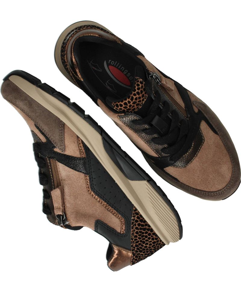 Gabor Rollingsoft Sneakers Bruin Dames