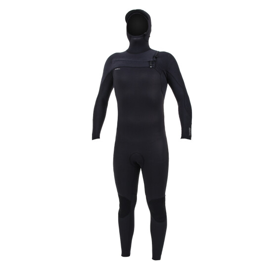 O'Neill Herren Neoprenanzug Hyperfreak 5/4 + Chest Zip W/Hood Full A00 BLK/BLK FA19