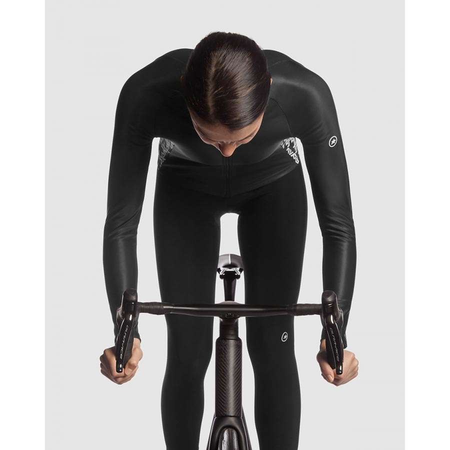 Assos UMA GT Spring Fall Fietsshirt Lange Mouwen Zwart Dames